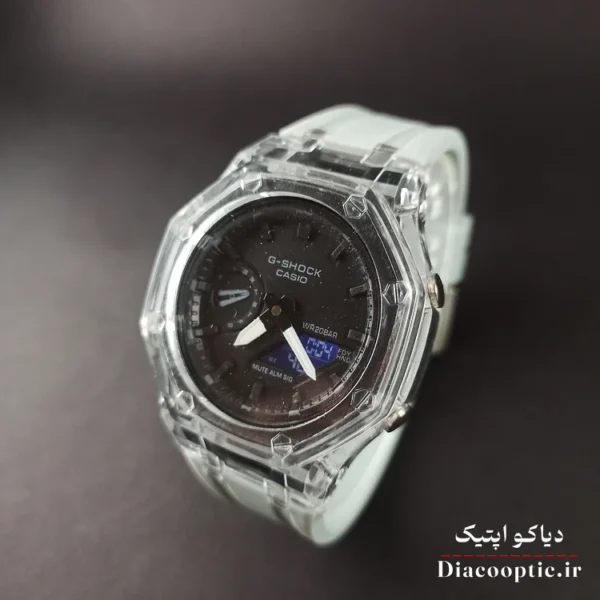 ساعت مچی دخترانه و پسرانه برند جیشاک مدل G1263 دو زمانه بند رابر - تصویر 3