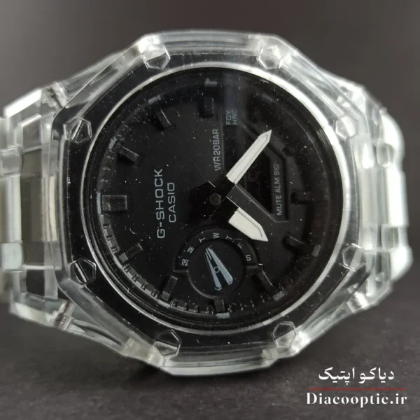 ساعت مچی دخترانه و پسرانه برند جیشاک مدل G1263 دو زمانه بند رابر - تصویر 4