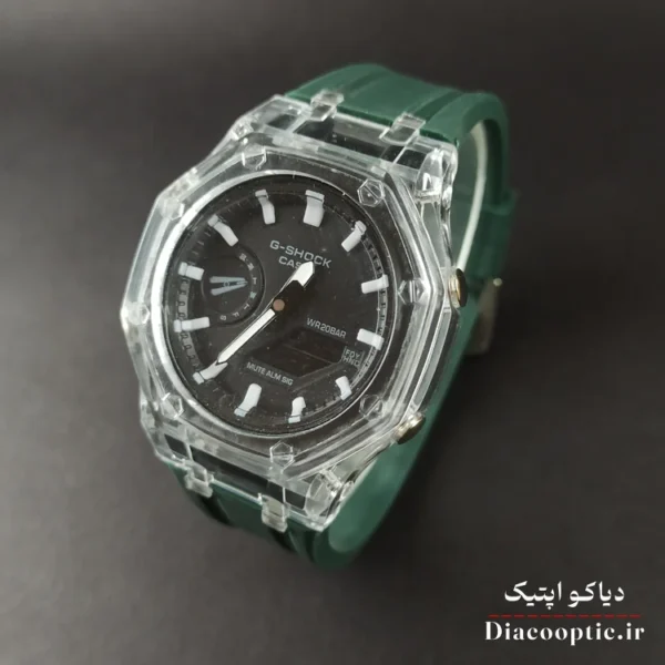 ساعت مچی دخترانه و پسرانه برند جیشاک مدل G1263 دو زمانه بند رابر - تصویر 8