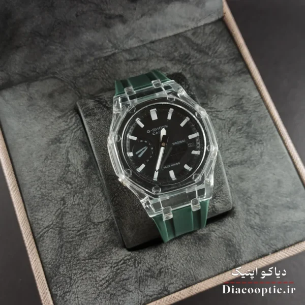 ساعت مچی دخترانه و پسرانه برند جیشاک مدل G1263 دو زمانه بند رابر - تصویر 9