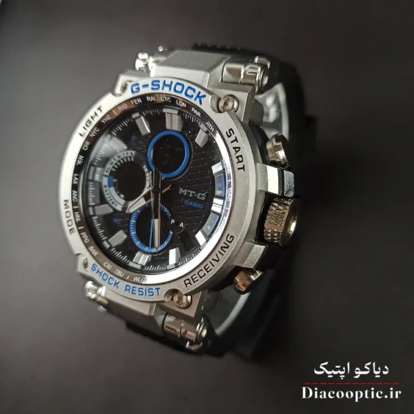 ساعت مچی مردانه دو زمانه برند جی شاک مدل G1265 بند رابر - تصویر 3