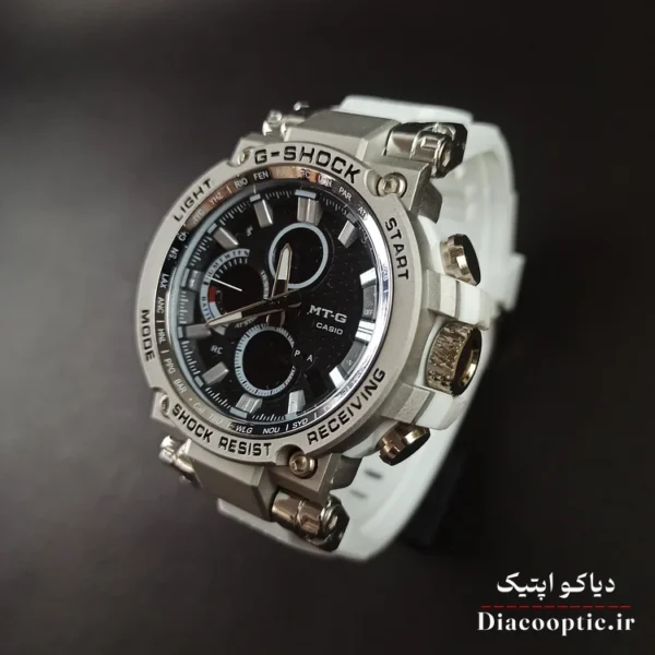 ساعت مچی مردانه دو زمانه برند جی شاک مدل G1265 بند رابر - تصویر 8