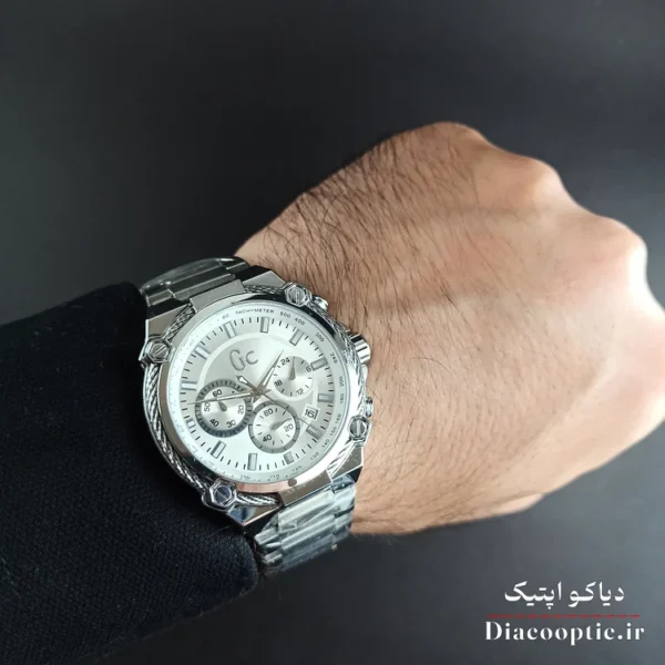 ساعت مچی مردانه برند Gc سه موتور مدل DO1160 استیل - تصویر 5
