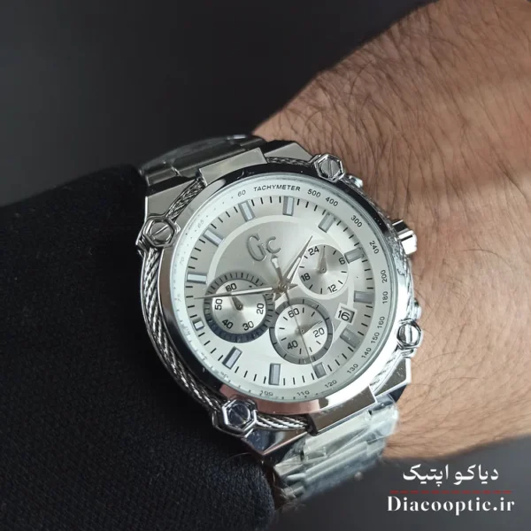 ساعت مچی مردانه برند Gc سه موتور مدل DO1160 استیل - تصویر 6