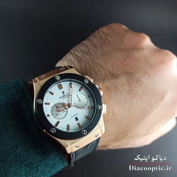 ساعت مچی مردانه برند هابلوت مدل Hub1240 بند پیو - تصویر 5