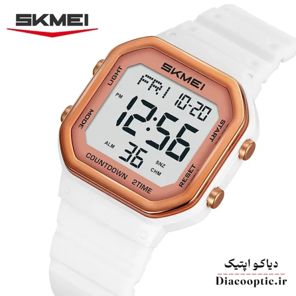 ساعت مچی زنانه برند اسکمی مدل IR-SKMEI 2439 بند رابر - تصویر 2