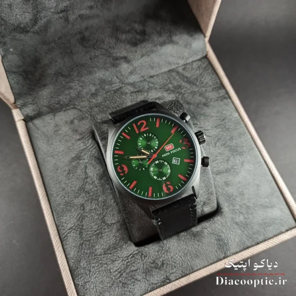 ساعت مچی مردانه اورجینال موتور ژاپن برند مینی فوکوس سه موتور مدل Mf0003G.01 بند چرم - تصویر 11
