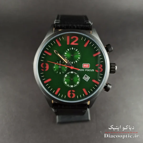 ساعت مچی مردانه اورجینال موتور ژاپن برند مینی فوکوس سه موتور مدل Mf0003G.01 بند چرم - تصویر 2