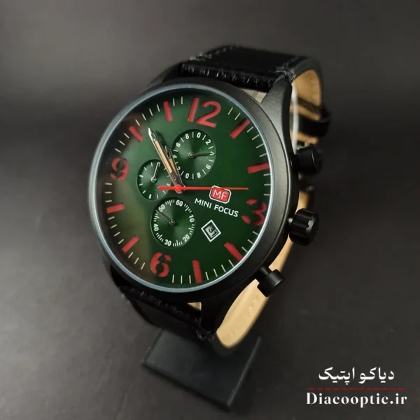 ساعت مچی مردانه اورجینال موتور ژاپن برند مینی فوکوس سه موتور مدل Mf0003G.01 بند چرم - تصویر 3