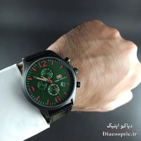 ساعت مچی مردانه اورجینال موتور ژاپن برند مینی فوکوس سه موتور مدل Mf0003G.01 بند چرم - تصویر 8