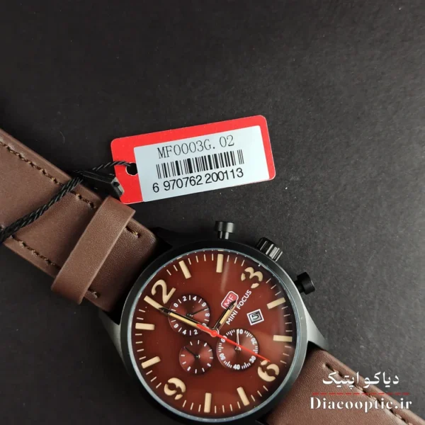 ساعت مچی مردانه اورجینال موتور ژاپن برند مینی فوکوس سه موتور مدل Mf0003G.02 بند چرم - تصویر 7