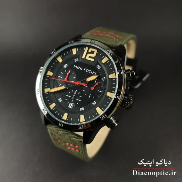 ساعت مچی مردانه اورجینال موتور ژاپن برند مینی فوکوس سه موتور مدل Mf0006G.04 بند چرم - تصویر 3