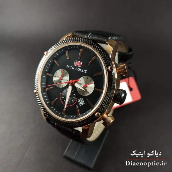 ساعت مچی مردانه اورجینال موتور ژاپنی برند مینی فوکوس سه موتور مدل Mf0010G.01 بند چرم - تصویر 3