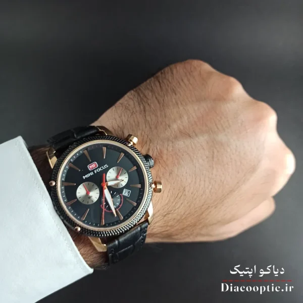 ساعت مچی مردانه اورجینال موتور ژاپنی برند مینی فوکوس سه موتور مدل Mf0010G.01 بند چرم - تصویر 7