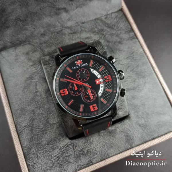 ساعت مچی مردانه اورجینال موتور ژاپن برند مینی فوکوس سه موتور مدل Mf0025G.02 بند چرم - تصویر 10