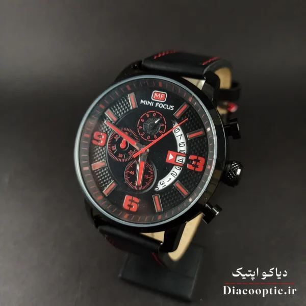 ساعت مچی مردانه اورجینال موتور ژاپن برند مینی فوکوس سه موتور مدل Mf0025G.02 بند چرم - تصویر 3