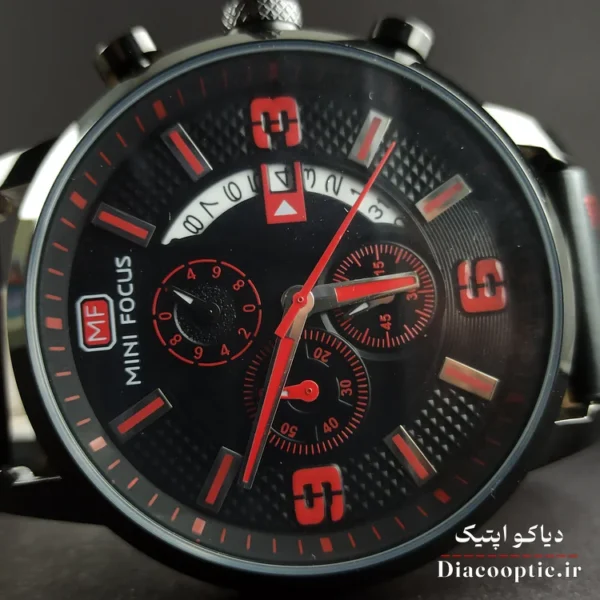 ساعت مچی مردانه اورجینال موتور ژاپن برند مینی فوکوس سه موتور مدل Mf0025G.02 بند چرم - تصویر 4