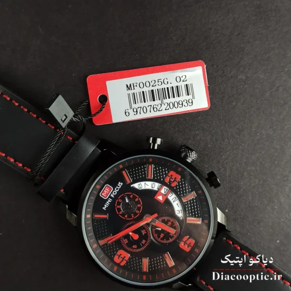 ساعت مچی مردانه اورجینال موتور ژاپن برند مینی فوکوس سه موتور مدل Mf0025G.02 بند چرم - تصویر 7