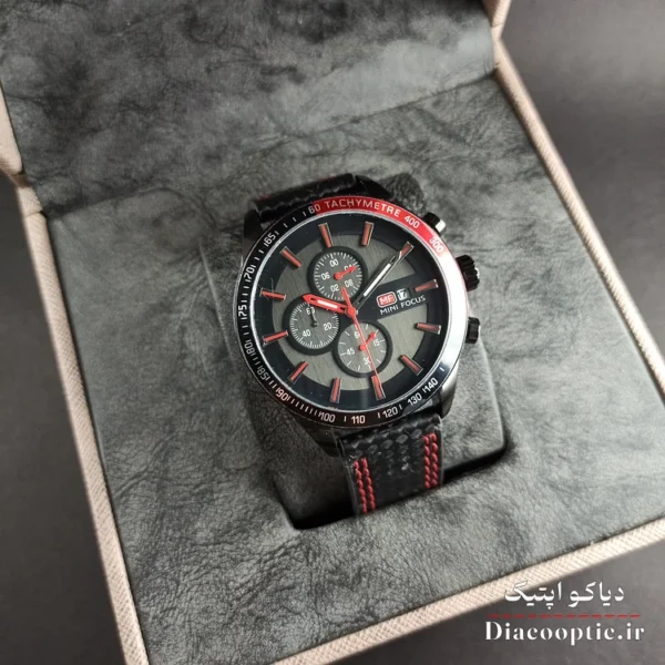 ساعت مچی مردانه اورجینال موتور ژاپنی برند مینی فوکوس سه موتور مدل Mf0029G.01 بند چرم - تصویر 11