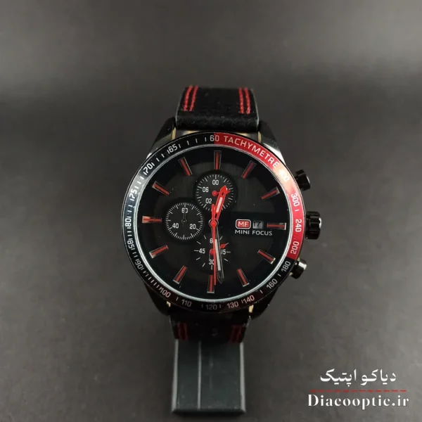 ساعت مچی مردانه اورجینال موتور ژاپنی برند مینی فوکوس سه موتور مدل Mf0029G.01 بند چرم - تصویر 2
