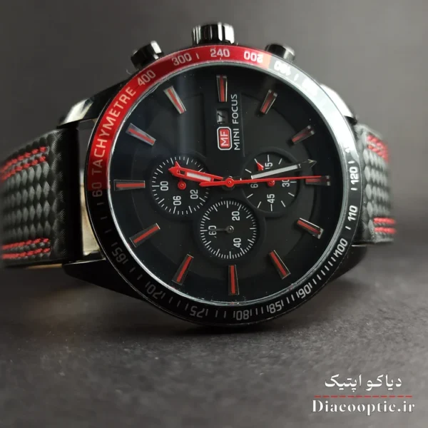 ساعت مچی مردانه اورجینال موتور ژاپنی برند مینی فوکوس سه موتور مدل Mf0029G.01 بند چرم - تصویر 4