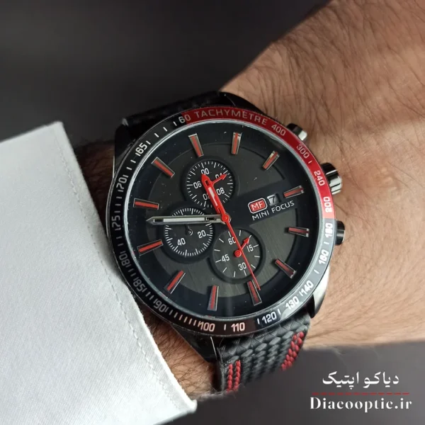 ساعت مچی مردانه اورجینال موتور ژاپنی برند مینی فوکوس سه موتور مدل Mf0029G.01 بند چرم - تصویر 9