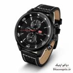 ساعت مچی مردانه اورجینال موتور ژاپن برند مینی فوکوس سه موتور مدل Mf0046G.04 بند چرم