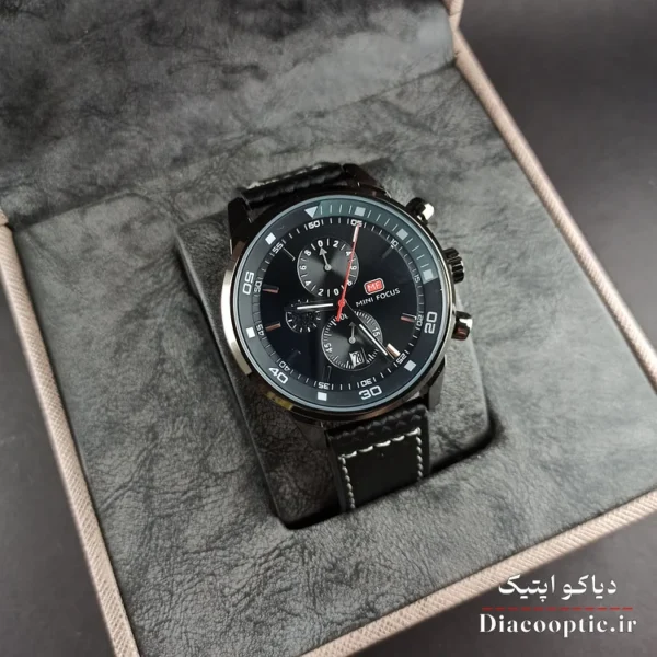 ساعت مچی مردانه اورجینال موتور ژاپن برند مینی فوکوس سه موتور مدل Mf0046G.04 بند چرم - تصویر 11