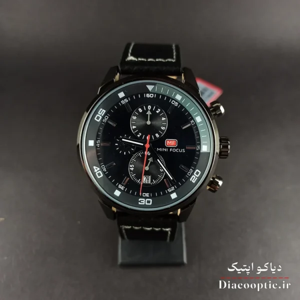 ساعت مچی مردانه اورجینال موتور ژاپن برند مینی فوکوس سه موتور مدل Mf0046G.04 بند چرم - تصویر 2