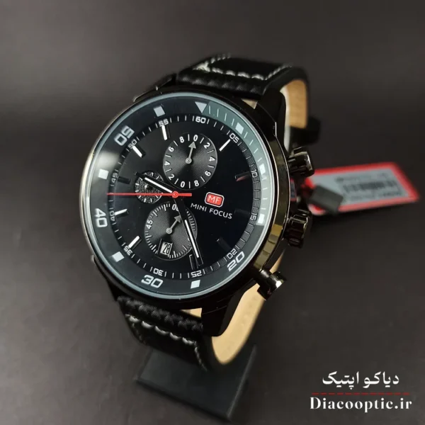 ساعت مچی مردانه اورجینال موتور ژاپن برند مینی فوکوس سه موتور مدل Mf0046G.04 بند چرم - تصویر 3