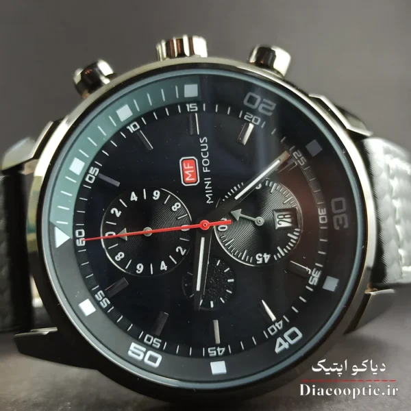 ساعت مچی مردانه اورجینال موتور ژاپن برند مینی فوکوس سه موتور مدل Mf0046G.04 بند چرم - تصویر 4