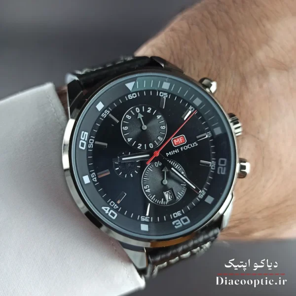 ساعت مچی مردانه اورجینال موتور ژاپن برند مینی فوکوس سه موتور مدل Mf0046G.04 بند چرم - تصویر 9