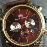 ساعت مچی مردانه اورجینال موتور ژاپن برند مینی فوکوس سه موتور مدل Mf0046G.05 بند چرم - تصویر 12