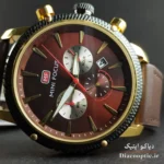 ساعت مچی مردانه اورجینال موتور ژاپن برند مینی فوکوس سه موتور مدل Mf0046G.05 بند چرم - تصویر 4