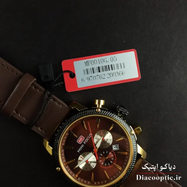 ساعت مچی مردانه اورجینال موتور ژاپن برند مینی فوکوس سه موتور مدل Mf0046G.05 بند چرم - تصویر 7