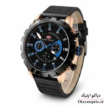 ساعت مچی مردانه اورجینال موتور ژاپن برند مینی فوکوس سه موتور مدل Mf0079G.02 بند چرم