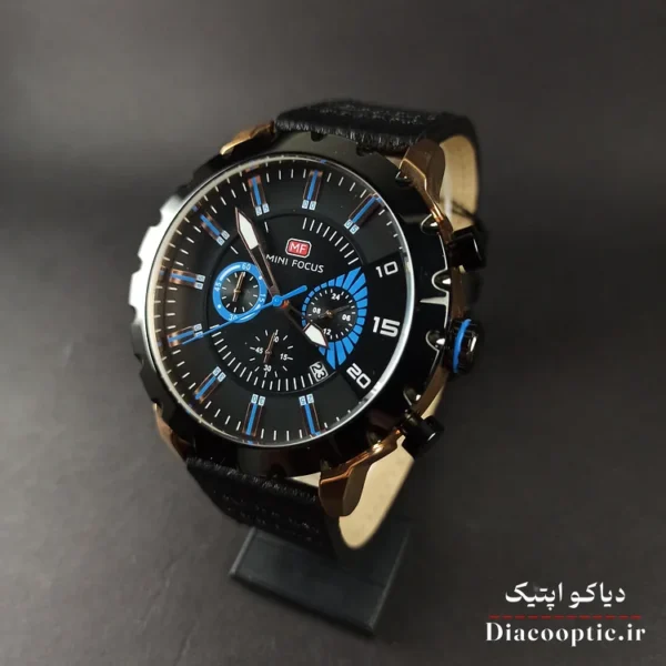 ساعت مچی مردانه اورجینال موتور ژاپن برند مینی فوکوس سه موتور مدل Mf0079G.02 بند چرم - تصویر 3