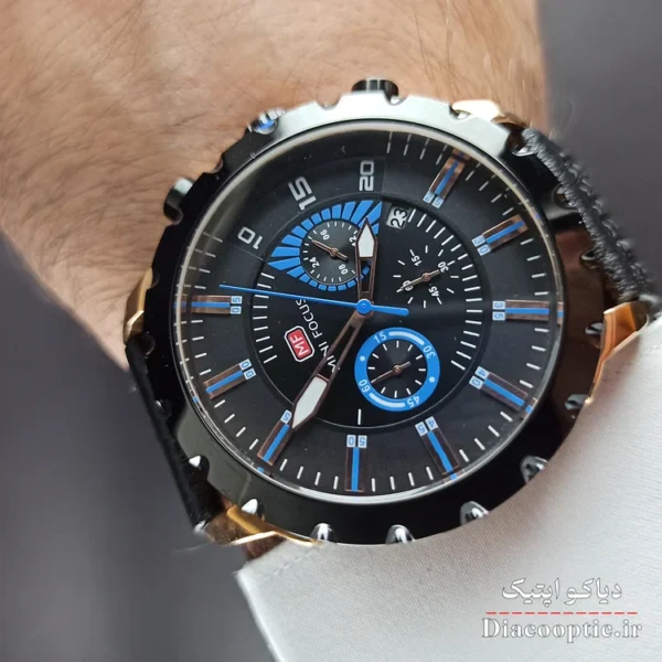 ساعت مچی مردانه اورجینال موتور ژاپن برند مینی فوکوس سه موتور مدل Mf0079G.02 بند چرم - تصویر 9
