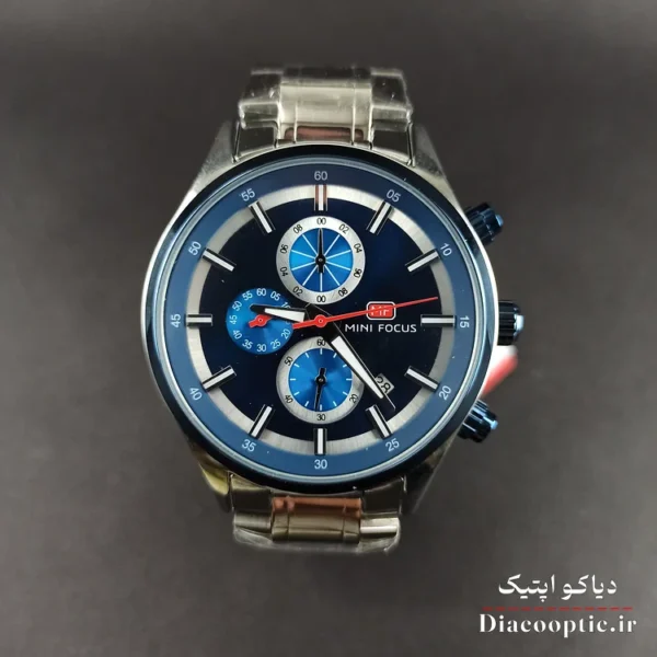 ساعت مچی مردانه اورجینال موتور ژاپنی برند مینی فوکوس سه موتور مدل Mf0081G.03 - تصویر 2