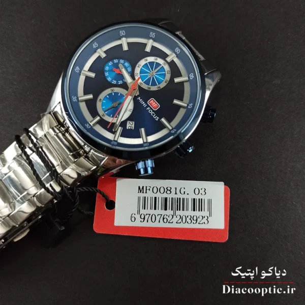 ساعت مچی مردانه اورجینال موتور ژاپنی برند مینی فوکوس سه موتور مدل Mf0081G.03 - تصویر 9