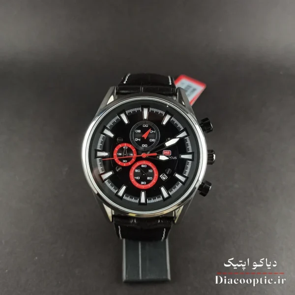 ساعت مچی مردانه اورجینال موتور ژاپنی برند مینی فوکوس سه موتور مدل Mf0083G.01 بند چرم - تصویر 2