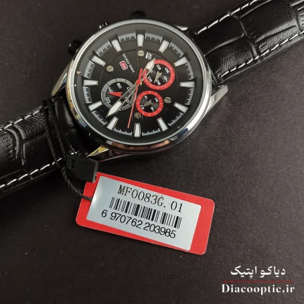 ساعت مچی مردانه اورجینال موتور ژاپنی برند مینی فوکوس سه موتور مدل Mf0083G.01 بند چرم - تصویر 7