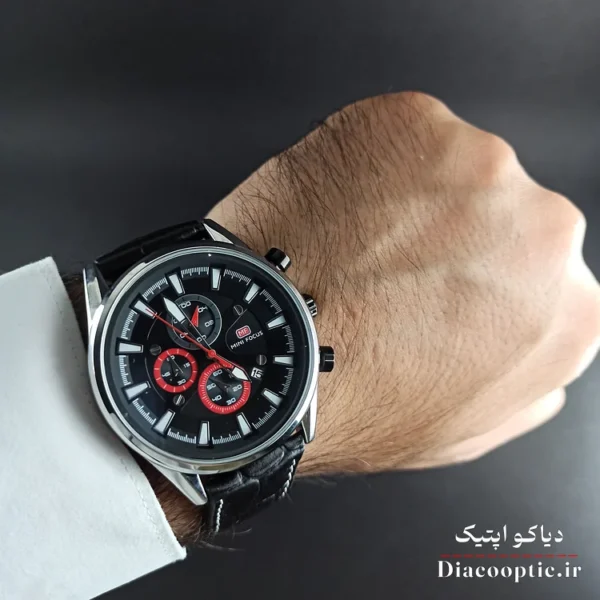 ساعت مچی مردانه اورجینال موتور ژاپنی برند مینی فوکوس سه موتور مدل Mf0083G.01 بند چرم - تصویر 8