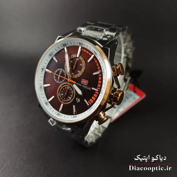 ساعت مچی مردانه اورجینال موتور ژاپنی برند مینی فوکوس سه موتور مدل Mf0085G.01 - تصویر 3