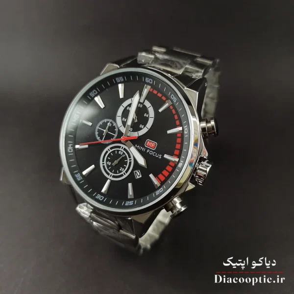 ساعت مچی مردانه اورجینال موتور ژاپنی برند مینی فوکوس سه موتور مدل Mf0085G.02 - تصویر 3