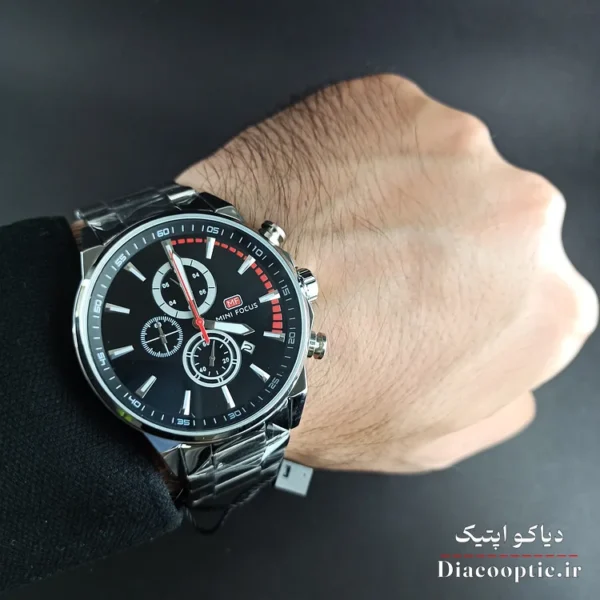 ساعت مچی مردانه اورجینال موتور ژاپنی برند مینی فوکوس سه موتور مدل Mf0085G.02 - تصویر 7