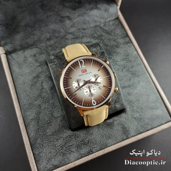 ساعت مچی مردانه اورجینال موتور ژاپن برند مینی فوکوس سه موتور مدل Mf0114G.02 بند چرم - تصویر 10