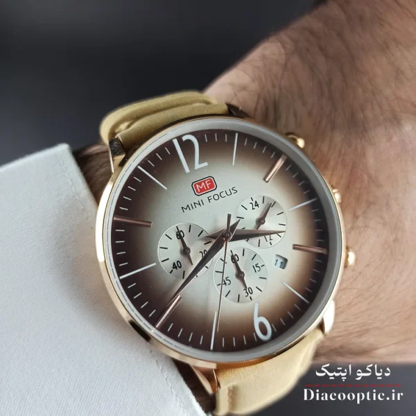 ساعت مچی مردانه اورجینال موتور ژاپن برند مینی فوکوس سه موتور مدل Mf0114G.02 بند چرم - تصویر 9