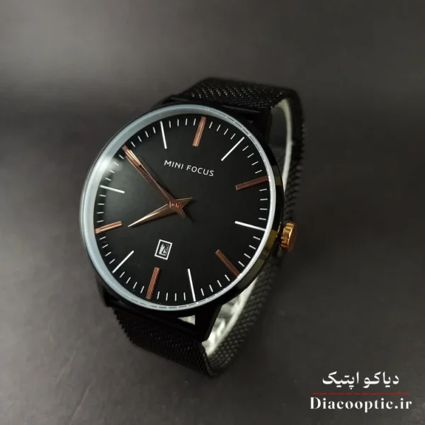 ساعت مچی مردانه اورجینال موتور ژاپن برند مینی فوکوس مدل Mf0115G.01 بند حصیری - تصویر 3