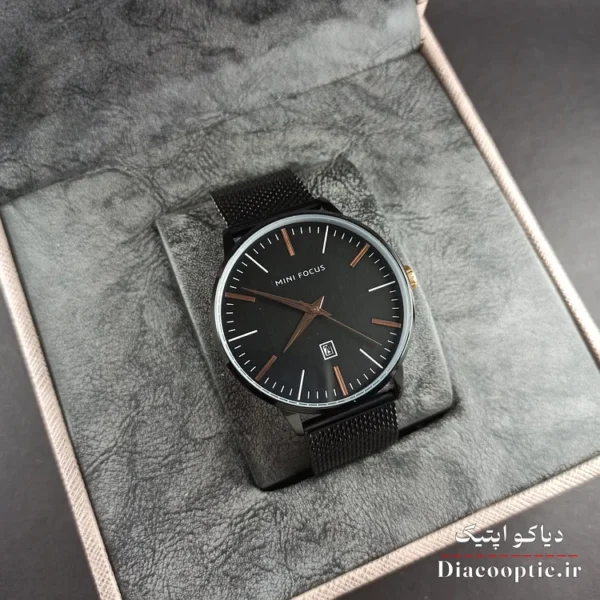ساعت مچی مردانه اورجینال موتور ژاپن برند مینی فوکوس مدل Mf0115G.01 بند حصیری - تصویر 9